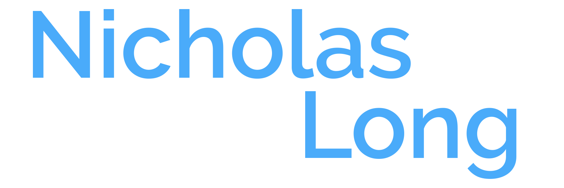 Logo that says Nicholas Long